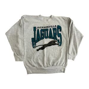 VINTAGE Jacksonville Jaguars 1993 NFL Football Crewneck Sweatshirt Gray Men's XL